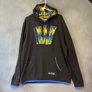 Two Hype Warriors Hoodie XL Black Special Edition Streetwear Rare NBA Lab Cozy